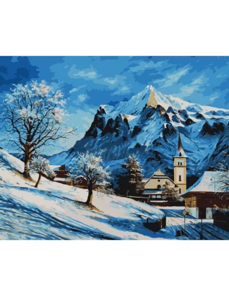 10606-AC,Pictura pe numere cu sasiu, 40x50 cm, 10606-AC