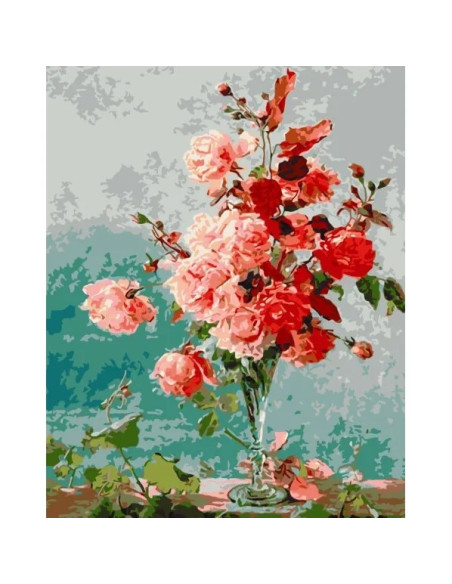 13135-AC,Pictura pe numere cu sasiu, 40x50 cm, 13135-AC