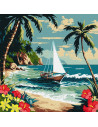 KHO2781,Pictura pe numere cu sasiu, 40x40 cm, KHO2781