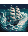 KHO2775,Pictura pe numere cu sasiu, 40x40 cm, KHO2775