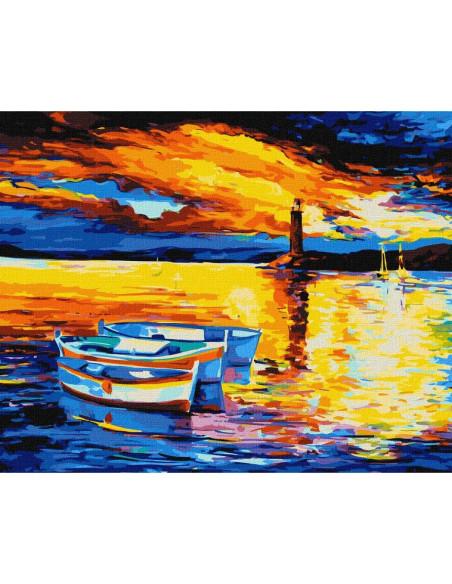KHO2711,Pictura pe numere cu sasiu, 40x50 cm, KHO2711