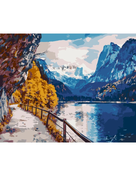 LW3039,Pictura pe numere cu sasiu, 40x50 cm, LW3039