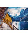 LW3039,Pictura pe numere cu sasiu, 40x50 cm, LW3039
