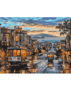 LW174,Pictura pe numere cu sasiu, 40x50 cm, LW174