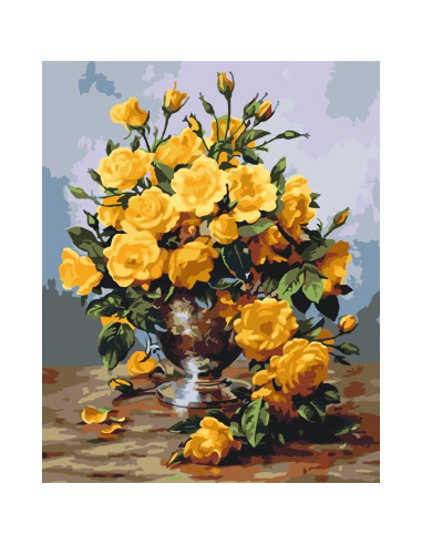 LW3014,Pictura pe numere cu sasiu, 40x50 cm, LW3014