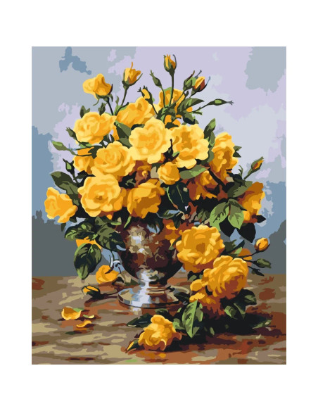 LW3014,Pictura pe numere cu sasiu, 40x50 cm, LW3014