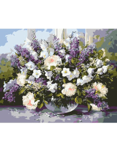 LW3073,Pictura pe numere cu sasiu, 40x50 cm, LW3073