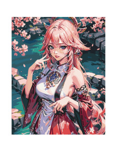 LW30650,Pictura pe numere cu sasiu, 40x50 cm, LW30650