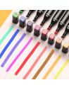 MKR_80,Set markere permanente, cu alcool, 80 culori, doua capete 1-6mm, 15 cm, geanta depozitare inclusa, Criando, MKR_80