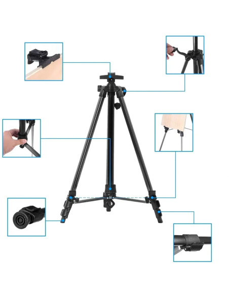CRDSEV4,Sevalet metalic, mobil, ajustabil, max 160 cm inaltime - geanta transport inclusa