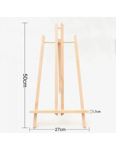 CRDSEV1,Sevalet de birou din lemn de pin, suport pictura si expunere tablouri de pana la 40x50 cm