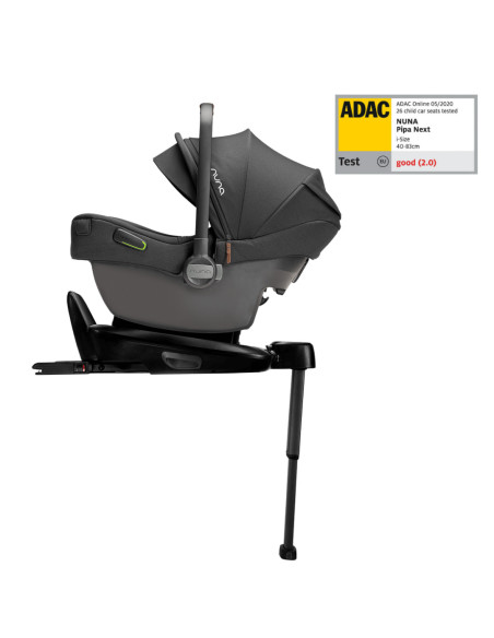 BB-CS10218CVRGL,Nuna - Scoica auto i-Size Pipa Next Caviar, nastere - 83 cm, testata ADAC