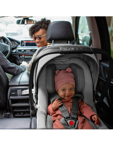 BB-CS10218CVRGL,Nuna - Scoica auto i-Size Pipa Next Caviar, nastere - 83 cm, testata ADAC