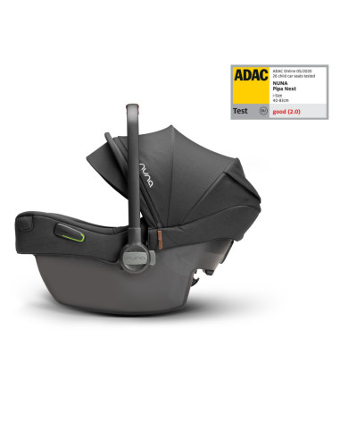 BB-CS10218CVRGL,Nuna - Scoica auto i-Size Pipa Next Caviar, nastere - 83 cm, testata ADAC