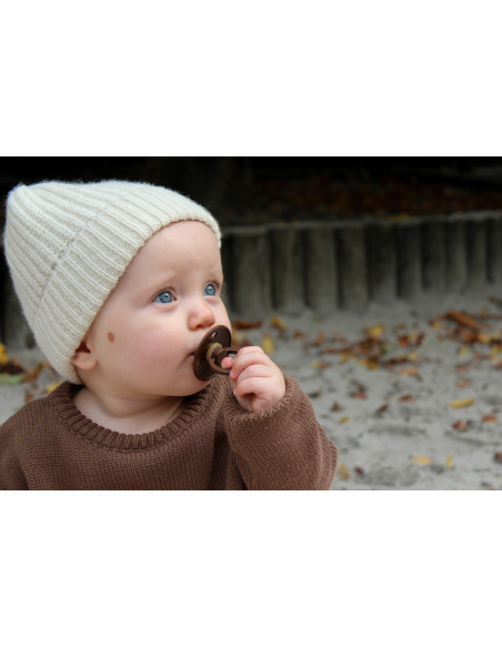 BB-110446,BIBS - Set 2 suzete Colour Latex, tetina rotunda, 0 luni +-Dusty Pink/Coral