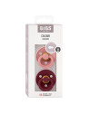 BB-120433,BIBS - Set 2 suzete Colour Latex, tetina rotunda, 6 luni +-Dusty Pink/Elderberry