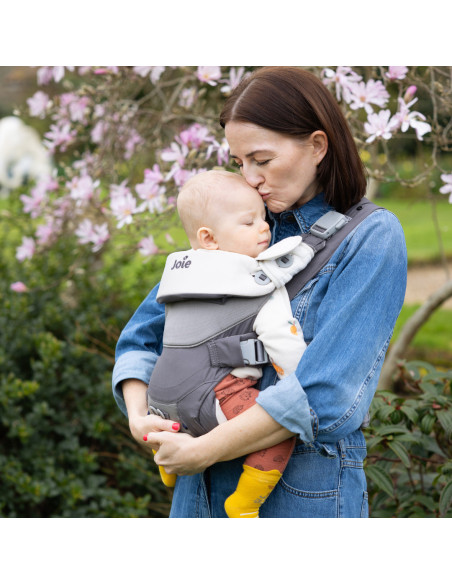 BB-V2209ACCBL990,Joie - Marsupiu ergonomic 3 in 1 pentru bebelusi Savvy Lite Cobblestone