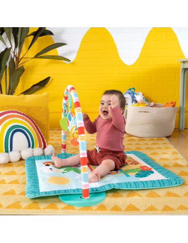 BB-12475,Bright Starts - Salteluta de joaca cu bara de jucarii Tiki Toy Bar