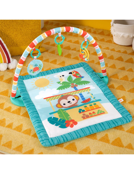 BB-12475,Bright Starts - Salteluta de joaca cu bara de jucarii Tiki Toy Bar