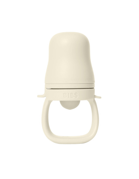 BB-4350216,BIBS - Dispozitiv de hranire Baby Feeder cu 2 tetine din silicon, Ivory