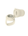BB-4350216,BIBS - Dispozitiv de hranire Baby Feeder cu 2 tetine din silicon, Ivory