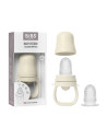 BB-4350216,BIBS - Dispozitiv de hranire Baby Feeder cu 2 tetine din silicon, Ivory