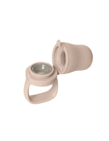 BB-4350244,BIBS - Dispozitiv de hranire Baby Feeder cu 2 tetine din silicon, Blush