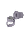 BB-4350303,BIBS - Dispozitiv de hranire Baby Feeder cu 2 tetine din silicon, Fossil Grey