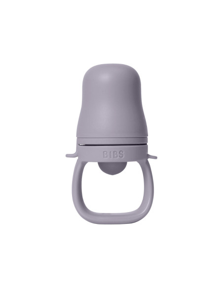 BB-4350303,BIBS - Dispozitiv de hranire Baby Feeder cu 2 tetine din silicon, Fossil Grey