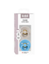 BB-120462,BIBS - Set 2 suzete Colour Latex, tetina rotunda, 6 luni +-Mushroom/Breeze