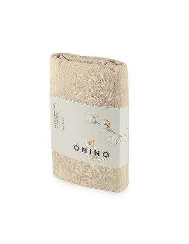 BB-CDSW003,ONINO - Muselina multifunctionala din bumbac 100% organic, HUG.me, Creamy Vanilla, x1 bucata, 120 x 120 cm, certifica