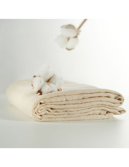 BB-CDSW003,ONINO - Muselina multifunctionala din bumbac 100% organic, HUG.me, Creamy Vanilla, x1 bucata, 120 x 120 cm, certifica