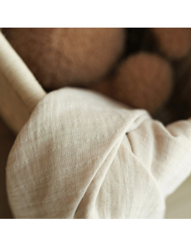 BB-CDSW003,ONINO - Muselina multifunctionala din bumbac 100% organic, HUG.me, Creamy Vanilla, x1 bucata, 120 x 120 cm, certifica