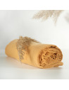 BB-CDSW001,ONINO - Muselina multifunctionala din bumbac 100% organic, HUG.me, Honey Gold, x1 bucata, 120 x 120 cm, certificata G