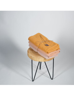 BB-CDSW001,ONINO - Muselina multifunctionala din bumbac 100% organic, HUG.me, Honey Gold, x1 bucata, 120 x 120 cm, certificata G 2