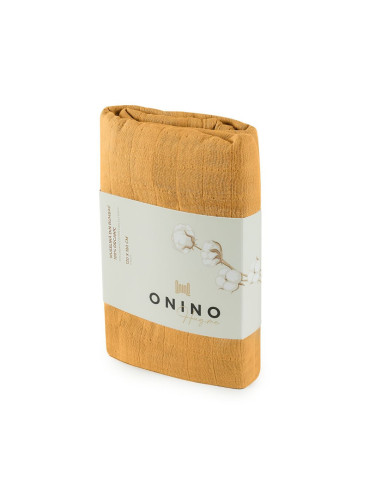 BB-CDSW001,ONINO - Muselina multifunctionala din bumbac 100% organic, HUG.me, Honey Gold, x1 bucata, 120 x 120 cm, certificata G