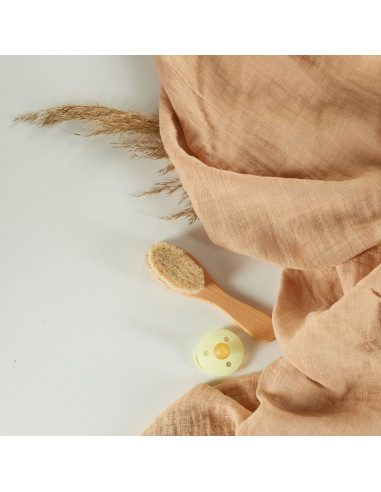 BB-CDSW002,ONINO - Muselina multifunctionala din bumbac 100% organic, HUG.me, Oatmeal Beige, x1 bucata, 120 x 120 cm, certificat