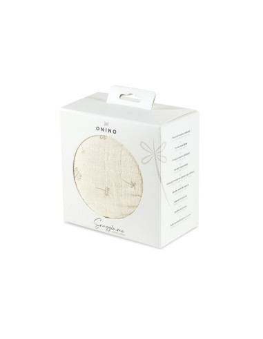 BB-CDSW009,ONINO - Muselina multifunctionala din bumbac 100% organic, SNUGGLE.me, Pure Life, x1 bucata, 120 x 120 cm, certificat