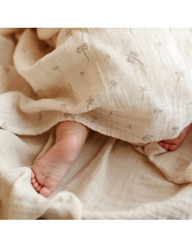 BB-CDSW009,ONINO - Muselina multifunctionala din bumbac 100% organic, SNUGGLE.me, Pure Life, x1 bucata, 120 x 120 cm, certificat