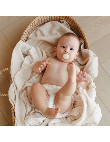 BB-CDSW009,ONINO - Muselina multifunctionala din bumbac 100% organic, SNUGGLE.me, Pure Life, x1 bucata, 120 x 120 cm, certificat