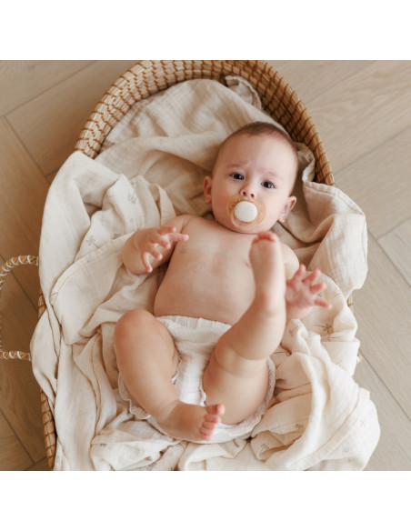 BB-CDSW009,ONINO - Muselina multifunctionala din bumbac 100% organic, SNUGGLE.me, Pure Life, x1 bucata, 120 x 120 cm, certificat