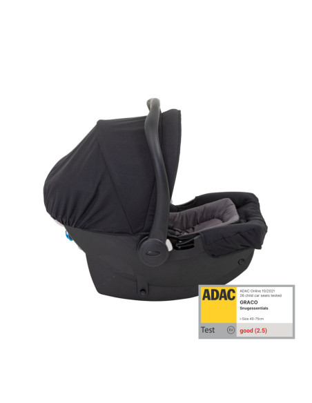 BB-8AO998MDLEU,Graco - Scoica auto SnugEssentials Midnight Black, 40-75 cm, testata ADAC si certificata R129
