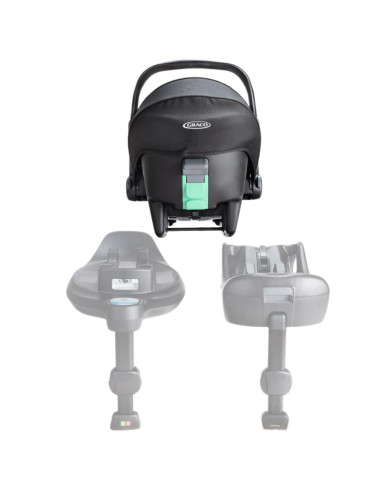 BB-GC1817CAMDN000,Graco - Scoica auto SnugLite Midnight, 40-75 cm, certificata R129