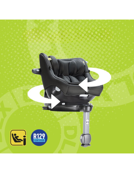 BB-GC2302AAMDN000,Graco - Scaun auto Turn2Me 360° DLX Midnight, 40-105 cm, certificata R129 si testat ADAC