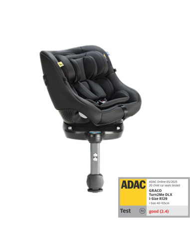 BB-GC2302AAMDN000,Graco - Scaun auto Turn2Me 360° DLX Midnight, 40-105 cm, certificata R129 si testat ADAC