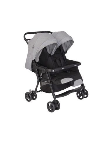 BB-GS1217AASTG000,Graco - Carucior de gemeni DuoRider Steeple Gray