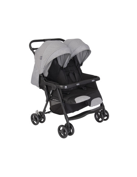 BB-GS1217AASTG000,Graco - Carucior de gemeni DuoRider Steeple Gray