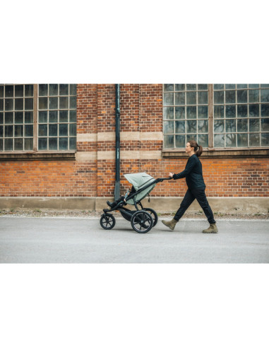 TA10101986,Carucior Thule Urban Glide 3 all-terrain cu catarama hamului magnetica, Mist green