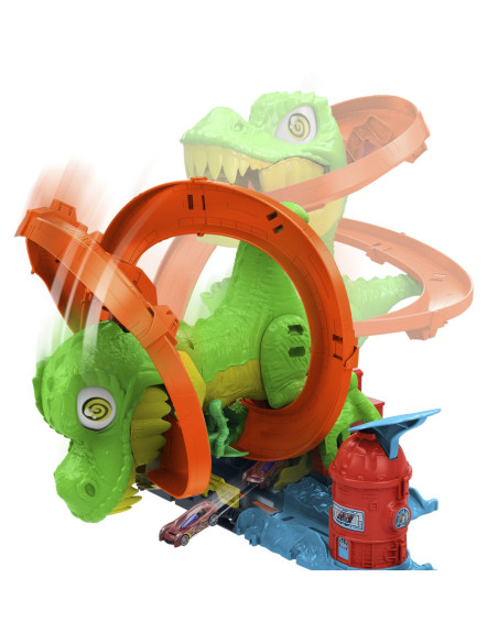 MTJBM73,Hot Wheels City Set Statia De Pompieri Si Batalia Cu Trex