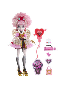 MTJBG77,Monster High Aniversare Dulce Si Infricosatoare Papusa Cupid Asteria Cu Accesorii 2